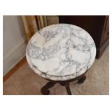 Small Occasional Table with Marble Top