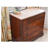 Antique / Vintage Chest of Drawers with Marble Top