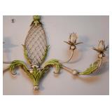 Vintage Metal Candle Wall Sconce