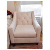 Contemporary Armchair with Tufted Back