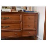 Vintage Lowboy Chest of Drawers with Mirror