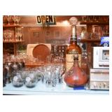 Barware - Bar Glasses & Utensils (Leather decanter is SOLD)