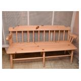 Pine Wood Bench