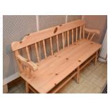 Pine Wood Bench