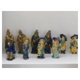 Vintage Chinese Ceramic Clay Mudman Figurines / Statues