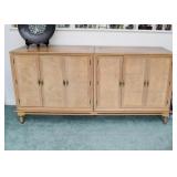 Mid Century Modern Sideboard / Buffet by Mastercraft Furniture Co. (63.75" L x 18" W x 31" H)