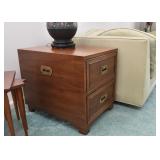 Vintage End Table with 2 Drawers by Hekman