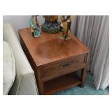 Vintage End Table with 1 Drawer by Hekman