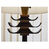 Mid-Century Black Ceruse Finish Yasha Heifetz Floor Lamp