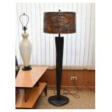 Mid-Century Black Ceruse Finish Yasha Heifetz Floor Lamp