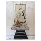 Vintage Chinoiserie / Asian Style Table Lamp (1950