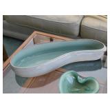 Organic-Shaped Pottery Dish / Planter / Bowl