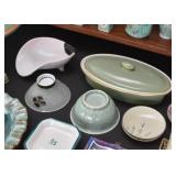 Pottery Bowls, Dishes, Covered Casserole