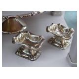 Small Silver Plate Pedestal Candy Dishes