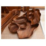 Vintage Teak / Wood Platters, Bowls, Serving Pieces, Etc.