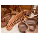 Vintage Teak / Wood Platters, Bowls, Serving Pieces, Etc.