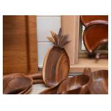 Vintage Teak / Wood Platters, Bowls, Serving Pieces, Etc.