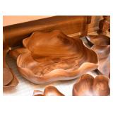 Vintage Teak / Wood Platters, Bowls, Serving Pieces, Etc.