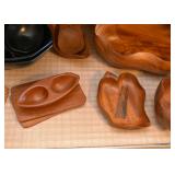 Vintage Teak / Wood Platters, Bowls, Serving Pieces, Etc.