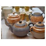 Vintage Lustreware Teapots, Creamers & Sugars