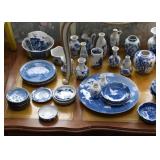 Blue & White Pottery & Porcelain (Delft, Chinese, Japanese, Asian, Etc.)