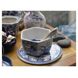 Blue & White Pottery & Porcelain (Delft, Chinese, Japanese, Asian, Etc.)