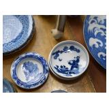 Blue & White Pottery & Porcelain (Delft, Chinese, Japanese, Asian, Etc.)