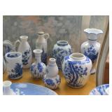 Blue & White Pottery & Porcelain (Delft, Chinese, Japanese, Asian, Etc.)