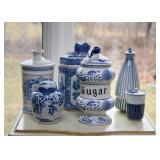 Blue & White Pottery & Porcelain (Delft, Chinese, Japanese, Asian, Etc.)