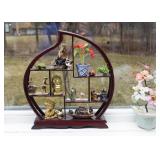 Asian Miniature Display Shelf / Curio & Miniatures