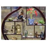 Asian Miniature Display Shelf / Curio & Miniatures