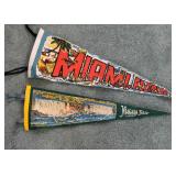 Vintage Pennants (Miami, Niagara Falls)