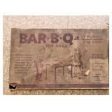 Vintage Bar-B-Q Jr. Toy Grill--for real cooking! (We did not take out of its box due to delicacy)