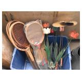 Tennis Rackets, Garden Decor