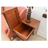 Pretty Pair of Side Tables / Sewing Storage Tables (top opens)