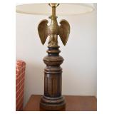 Pair of Ceramic Eagle Table Lamps