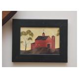 Small Framed Barn Print 