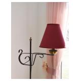 Vintage Iron Floor Lamp (Brass Detail)