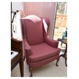 Wingback Chair (Pink Upholstery)