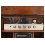 Vintage Country Style Stereo Cabinet (with receiver, turntable & 8 track player)