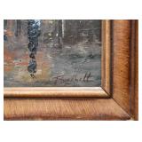 Framed Painting / Artwork, Signed (Moulin Rouge, Paris)