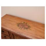 Country Style Chest / Console / Cabinet (Roses)