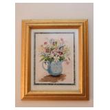 Framed Still Life Watercolor / Artwork, Signed