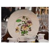 Cauldon, England China Plate (Pansies)