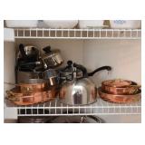 Copper Pans, Kettle 