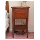 Antique / Vintage Side Table / Nightstand with 2 Drawers