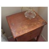 Antique / Vintage Side Table / Nightstand with 2 Drawers