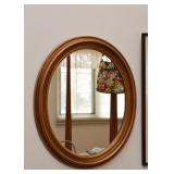 Oval Wall Mirror (Gold Tone)