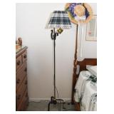 Iron Floor Lamp (Brass Accents)