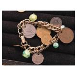 Costume Jewelry (Coin Charm Bracelets)